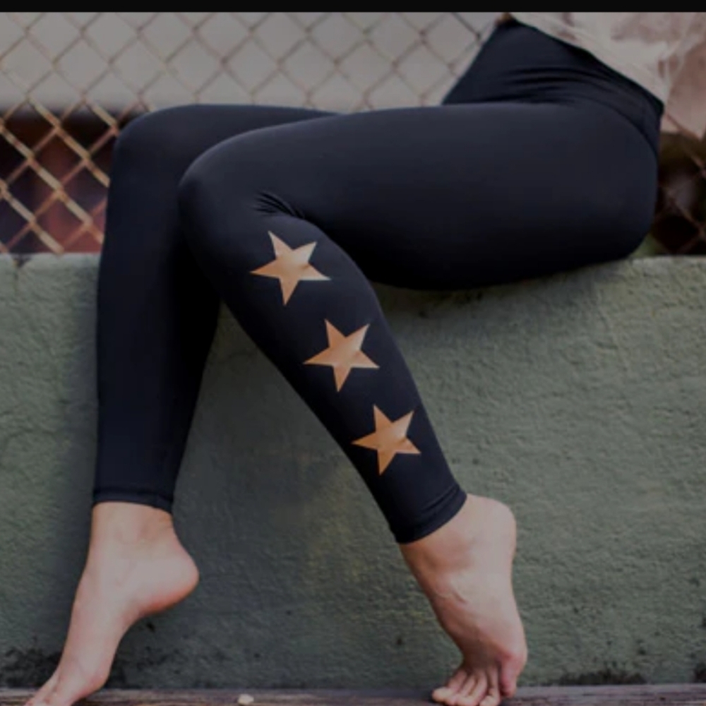Strut This Star Ankle Legging Black Copper - Picture 8 of 9